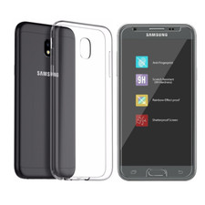 Pellicola vetro e cover in silicone per SAMSUNG GALAXY J3 2017 J5 2017 J7 2017
