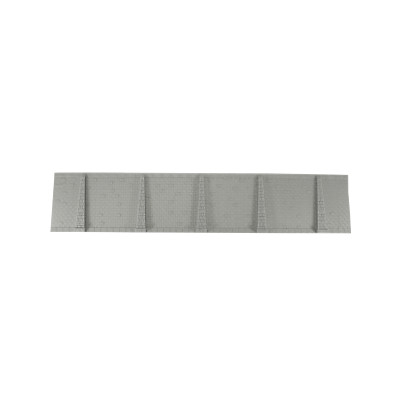 Mauer Backstein mit Stützen, 323mm lang, unbemalt grau, flexibel, Spur N