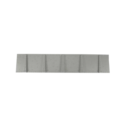 GEEPLAST Mauer Backstein mit Stützen, 323mm lang, unbemalt grau, flexibel, Spur N