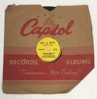 Big 4 Hits Eddie Moore Eileen Nunn Marlon Ramey Jessie And Jim 78 rpm Record