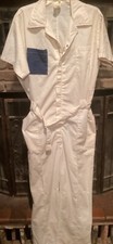 Vintage Sports-Wear Jumpsuit Coveralls Mechanic Cream Color Size XL/Long