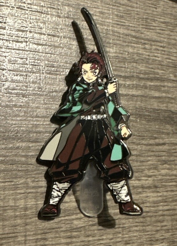 Demon Slayer Anime Tanjiro Kamado with Sword Metal Enamel Pin  Brooch