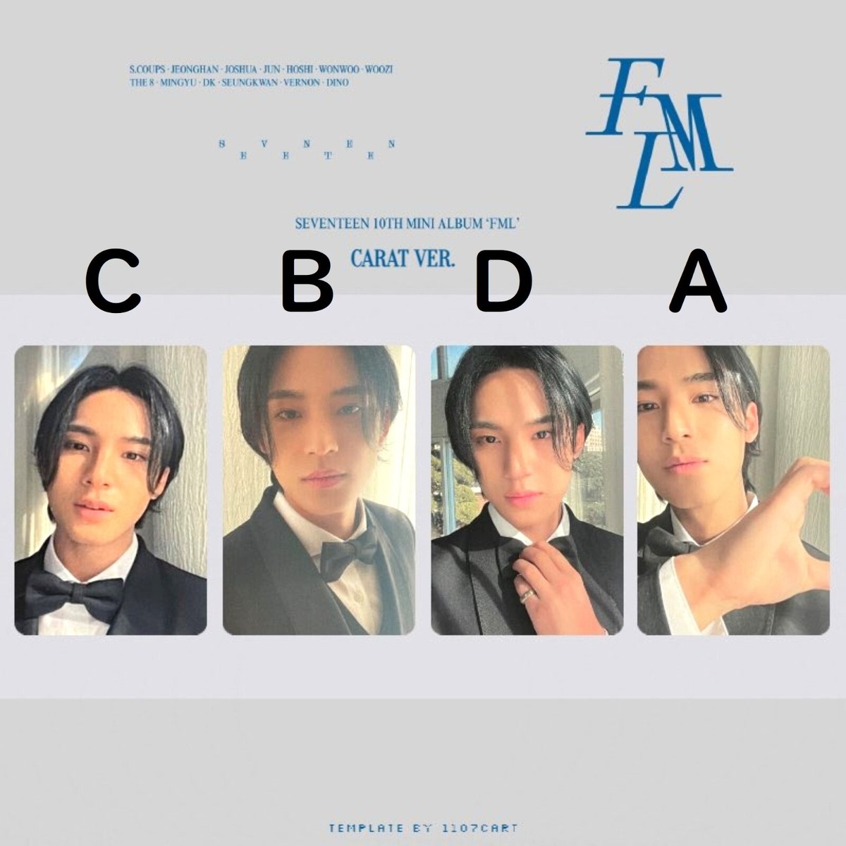 MINGYU SEVENTEEN - FML - CARAT ver. Official Photo card SVT