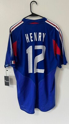 France Jersey Home Euro 2004 #12 Henry (Large) | eBay