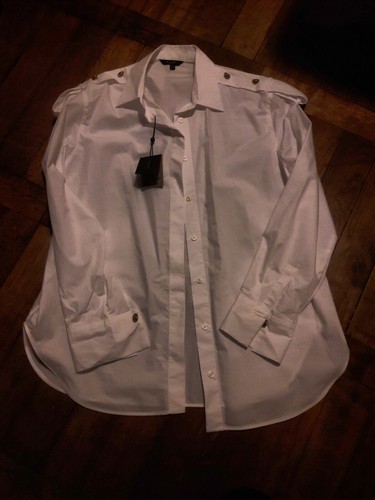 Masimo Dutti Popelin Bluse mit Deko-Knöpfen - Bild 2 von 20