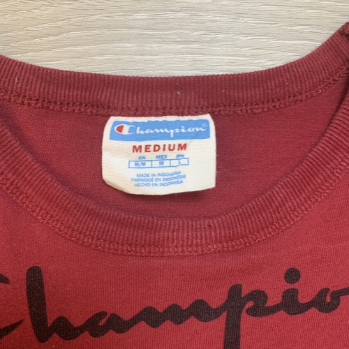 Authentic Vintage Champion All Over Print Medium T-Shirt Cotton Red 💎RARE - Picture 3 of 6
