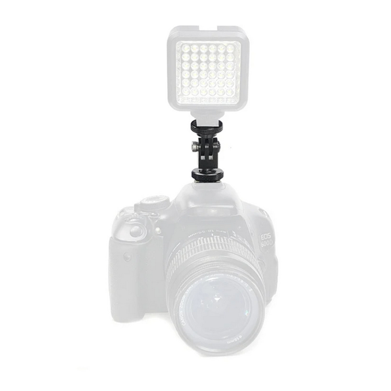 1 PC 1/4 Screw 360° Rotatable Cold Shoe Mounting Bracket For GoPro Camera