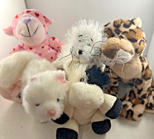 Webkinz Lil' Kinz Plush Stuffed Animals Cats Cow Pink Heart Monkey Seal retired