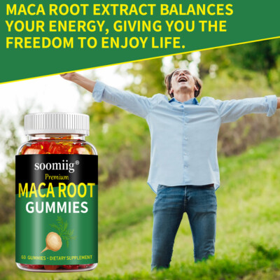 Gummies Maca Bio – Stimulant Naturel Testostérone, Endurance Et Libido – 30/60 Gommes – Exp. 03/2027