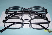 Foster Grant Spare Pair Reading Glasses 3 Pair 2-Charcoal Gray 1-Blk 2.75 47