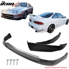 Fits 94-97 Acura Integra Hatchback Front Bumper Lip Pu Tr Rear Bumper Lip Abs