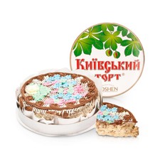 Torte Kuchen Kiew Roshen mit Cremef&uuml;llung und Haseln&uuml;ssen tiefgefroren 450 g