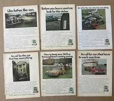 Quaker State Motor Oil  Advertisements Lot of 6