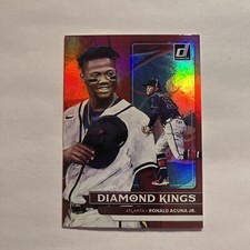 2022 Panini Donruss - Diamond Kings Holo Red #16 Ronald Acuña Jr.