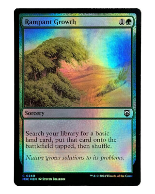 MTG | Rampant Growth | Modern Horizons 3 | Ripple Foil | NM | EN