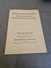 JOHANN PACHELBEL CHORAL AND VOCAL WORKS VOKALWERK SHEET MUSIC BOOK RARE 1954 