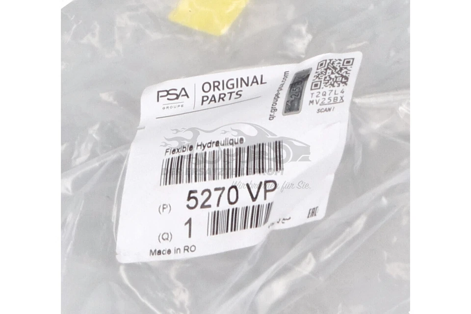 Original Hydraulikleitung, Federung hinten für Citroen C5 III C6 5270VP - Bild 3 von 3