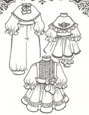 SEWING PATTERN DOLL dress jumpsuit pantaloon clothes outfit U pick, 5 diff Sizes