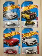 Lot of 4 Hot Wheels Honda Civic Type R & 92 Honda Civic EG & Honda Civic Custom
