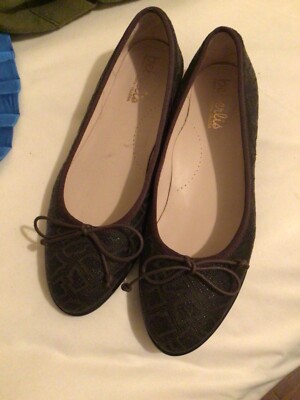 Beberlis brown ballet flats, size 38. Brand new, never worn, with tips & taps 