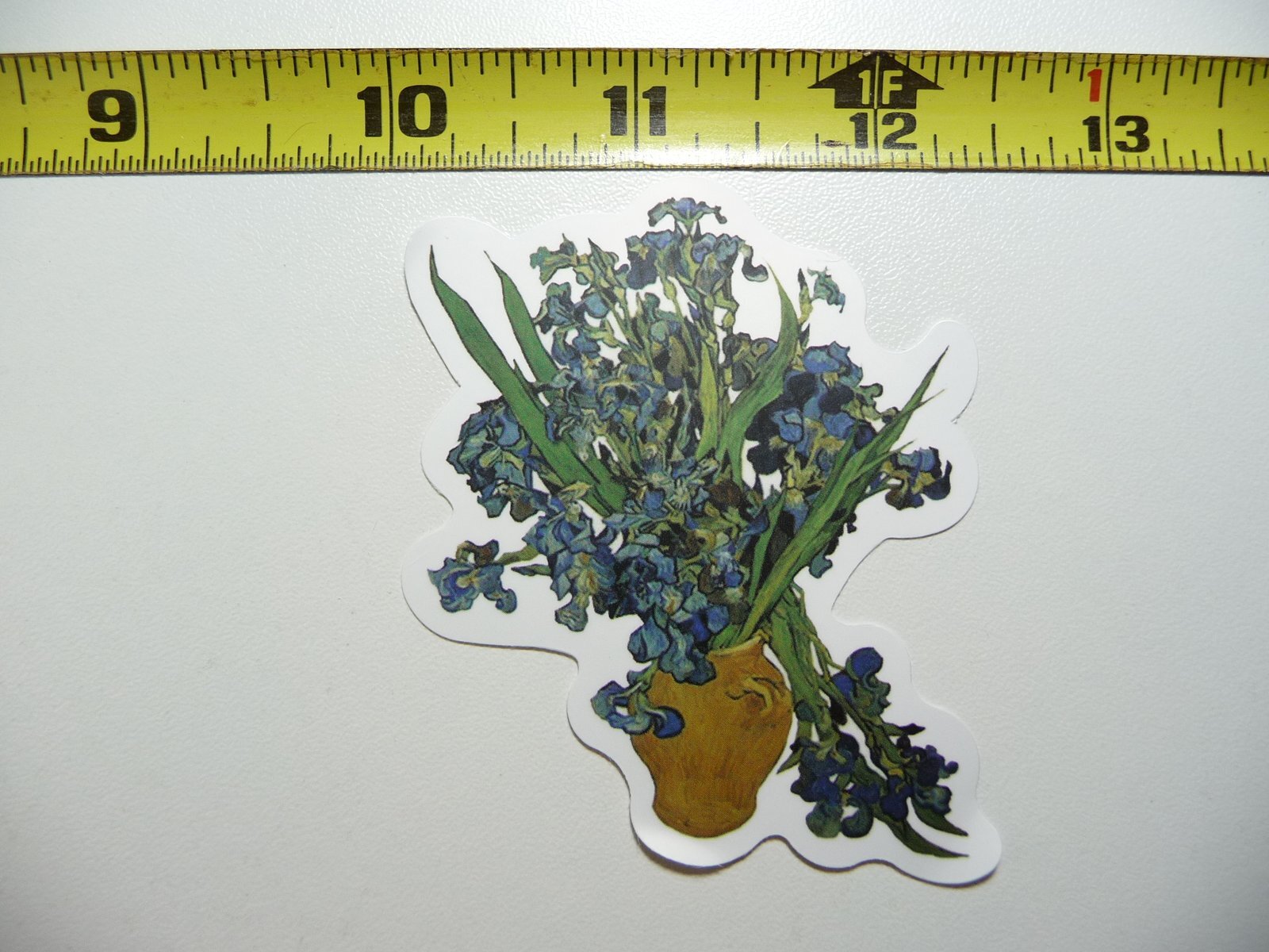 VINCENT VAN GOGH FLOWERS IN VASE DECAL STICKER CLASSIC ARTIST PAINTER