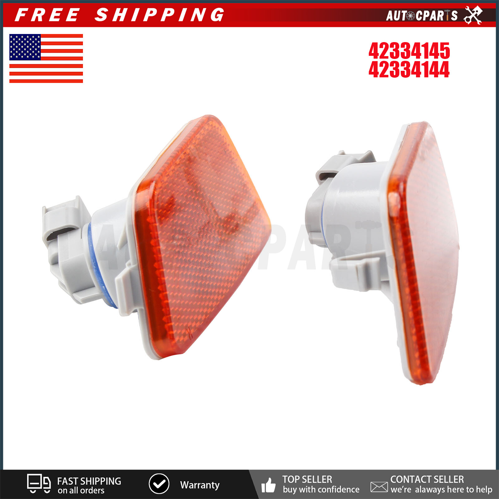 For 2011-2015 Chevy Cruze Front Bumper Reflector Side Marker Light ...