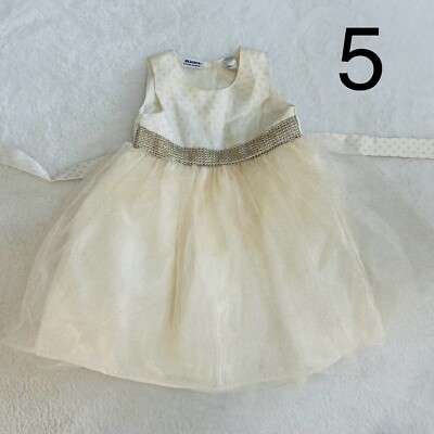 blueberi boulevard dresses gold Made in Italy! Michelina Bimbi Girls' Couture Gold Shimmer Dress and Bolero Set 3 Months / Gold main image 1