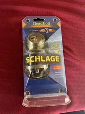 Schlage Deadbolt Lock For Solid Doors Keyed 1 Side