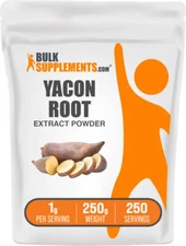 BulkSupplements Yacon Root Extract Powder - Keto Sweetener - Sugar Substitute