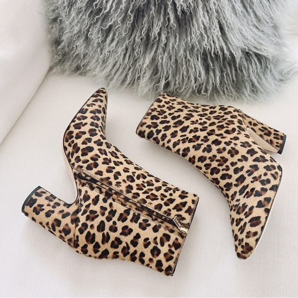 Jimmy Choo Mirren Square-Toe Leopard-Print Leather Ankle Boots 37