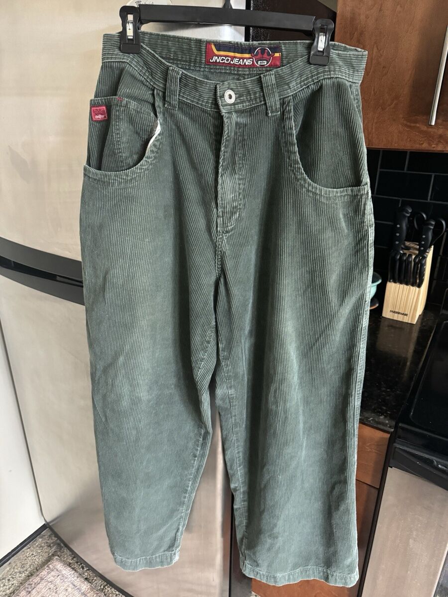 Vintage 90's JNCO Jeans Baggy Corduroy Logo Y2K Sz 31 X 31 Vintage 90's JNCO Jeans Baggy Corduroy Logo Y2K Sz 31 X 31