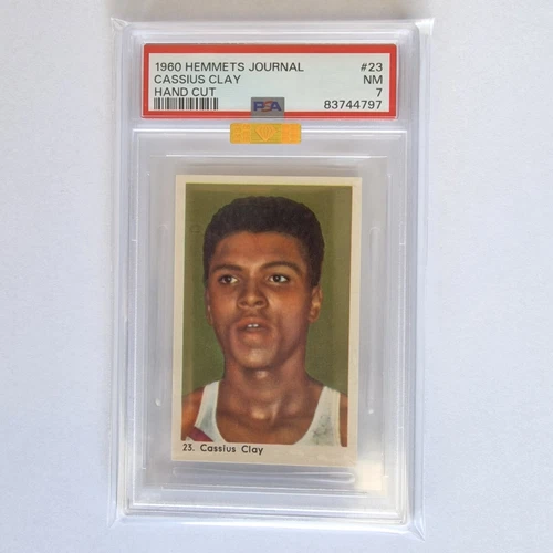 Muhammad Ali Cassius Clay Rookie Card 1960 Hemmets Journal PSA 7 Near Mint #23