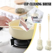 Kitchen Handle Soft Sponge Brush Bottle Cup Glass Washing Cleaning Cleaner  L1M7