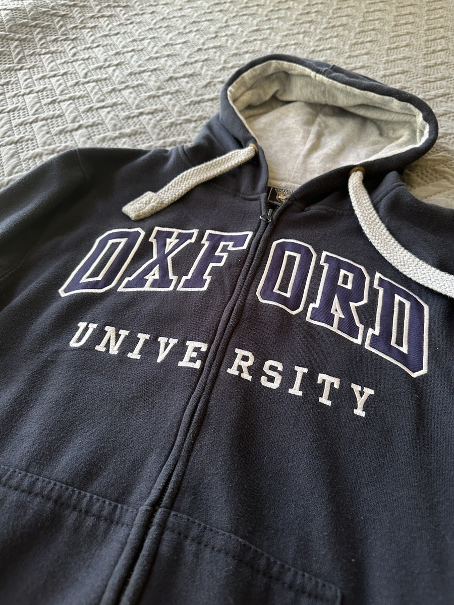 Oxford University Official Merchandise Full Zip Letterman Hoodie Size Small  S