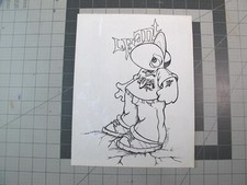 vtg 1990s rap hip hop -  Original art Joe Buck comic art character proof v4