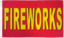Fireworks Flag 3x5ft Fireworks Stand Banner Sign Fourth of July Firecrackers