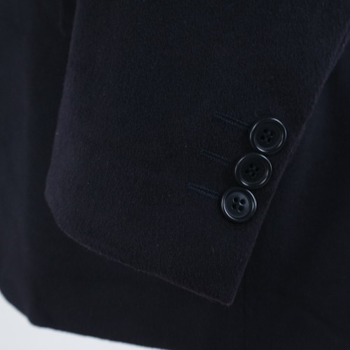 Mens Flannel Blazer 44R UK Size UOMOLEBOLE Dark Blue Wool Sport Coat Jacket - Picture 9 of 12