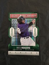 2014 Elite Extra Edition Prospect Status Wes Rogers #86 17/25 Colorado