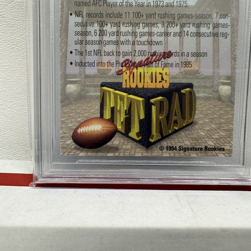 OJ Simpson 1994 Signature Rookies Tetrad Titans Autogrammkarte #T6 BAS 10 - Bild 5 von 6