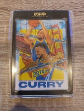 2021 Tyson Beck Stephen Curry 3 Point Record Breaker Moment Card Artist Auto 1/1