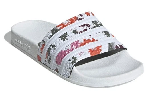 Adidas Adilette H00142 sandalo donna US 5 bianco punta tonda slip on slide JOBB1338