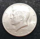 AU 1982-P 50C Kennedy Half Dollar