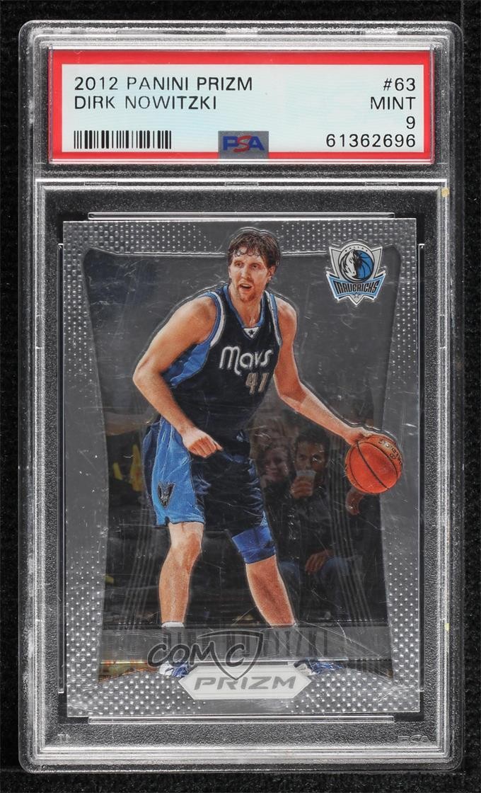 2012-13 Panini Prizm Dirk Nowitzki #63 PSA 9 MINT HOF 2yq