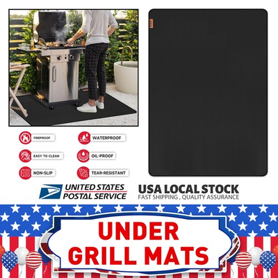 #ad #ad Large Under Grill Mat FOR Water Resistant Oil Proof Easy to Clean Grill Pit Mat $52.99