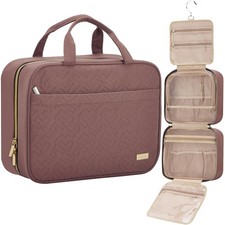 Travel Toiletry Bag for women, Portable Hanging Organizer for Full-Sized Sham...