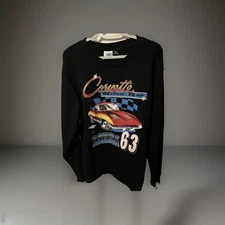 Corvette Stingray Sweatshirt Large Adult Long sleeve Cotton/polyester New