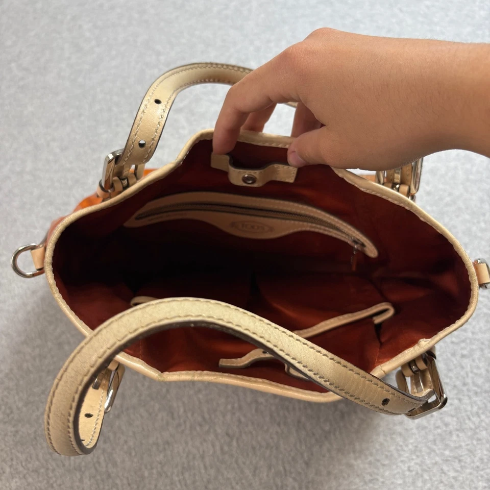 Tod's Tods сумочка сумка с короткими ручками женщин средний кожаный Италии дизайнерская сумка наследия - Изображение 3 из 4