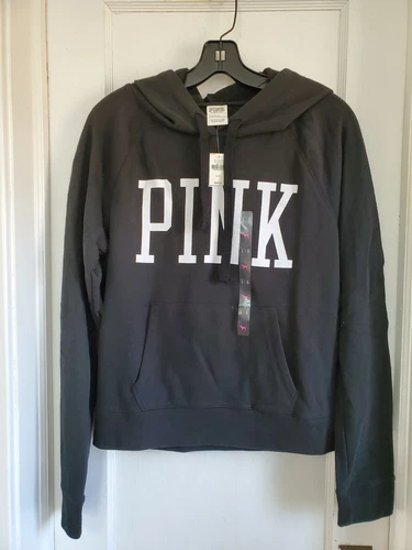 UNDERCOVER Felpa con cappuccio Victoria's Secret rosa grande nuova