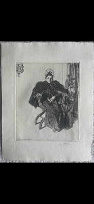 This is an heliogravure etching print by the Swedish artist Anders Zorn in 1894.