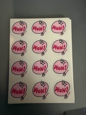 Vintage TREND Scratch and Sniff Stickers Loose / Full Sheet Of 12 "Wow "